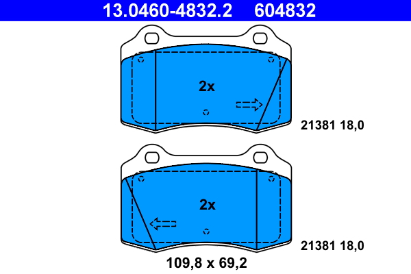 Remblokset ATE 13.0460-4832.2