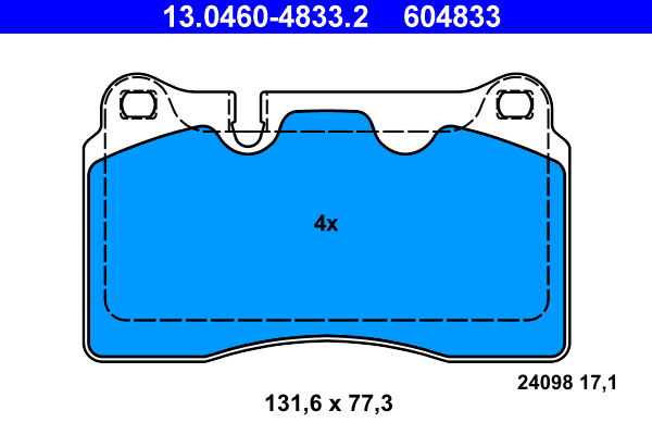 ATE Remblokset 13.0460-4833.2