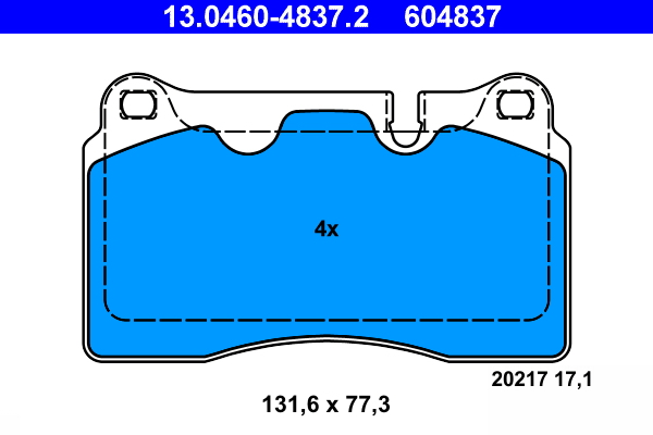 ATE Remblokset 13.0460-4837.2