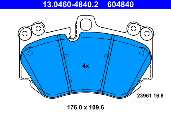 ATE Remblokset 13.0460-4840.2