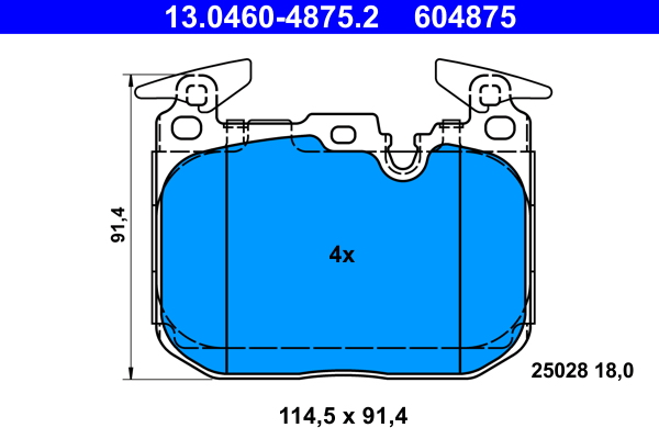 Remblokset ATE 13.0460-4875.2