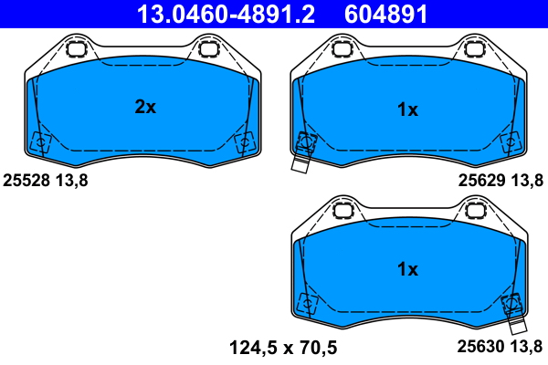 ATE Remblokset 13.0460-4891.2