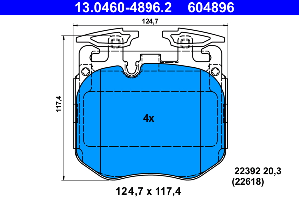 ATE Remblokset 13.0460-4896.2