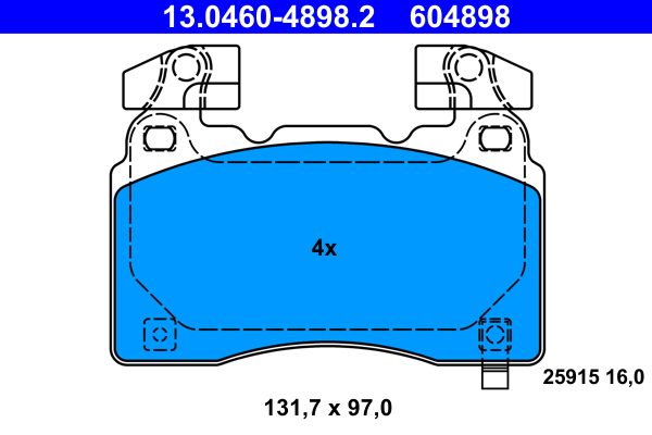 Remblokset ATE 13.0460-4898.2