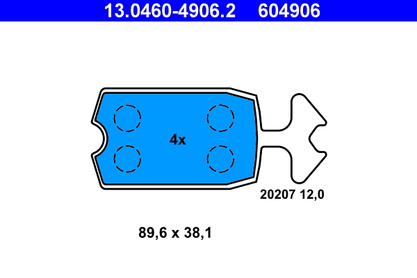 ATE Remblokset 13.0460-4906.2