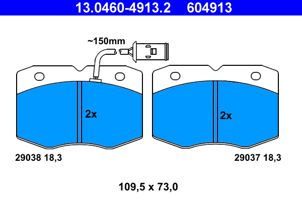 ATE Remblokset 13.0460-4913.2