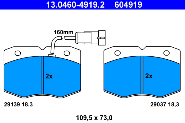 ATE Remblokset 13.0460-4919.2