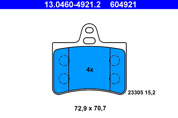 ATE Remblokset 13.0460-4921.2