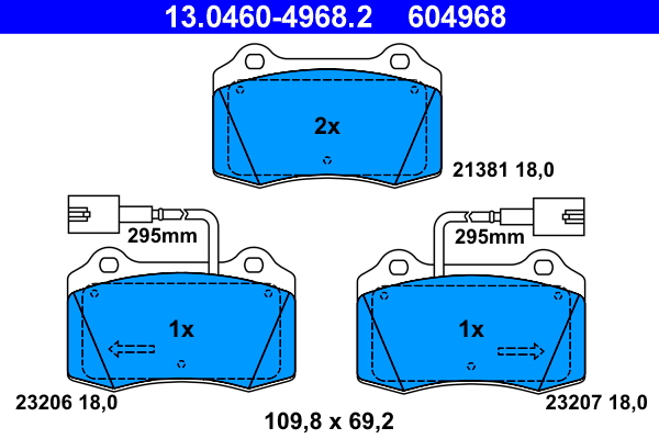 ATE Remblokset 13.0460-4968.2