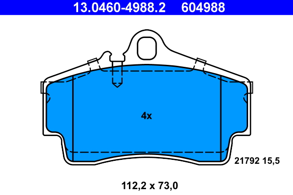 ATE Remblokset 13.0460-4988.2