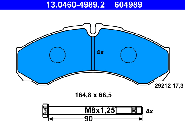 ATE Remblokset 13.0460-4989.2