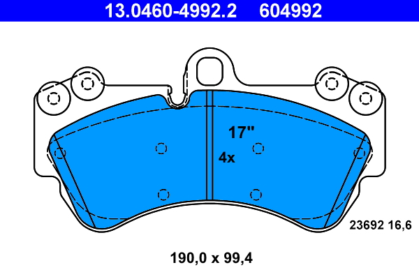 ATE Remblokset 13.0460-4992.2