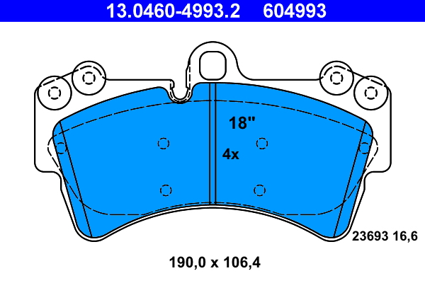 ATE Remblokset 13.0460-4993.2