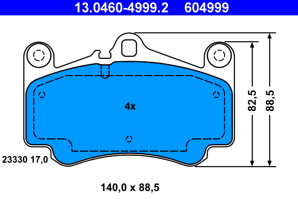 Remblokset ATE 13.0460-4999.2