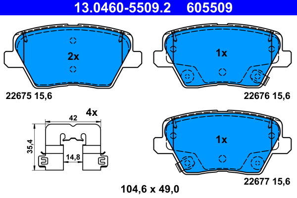 Remblokset ATE 13.0460-5509.2