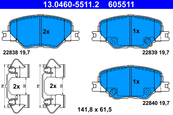 ATE Remblokset 13.0460-5511.2