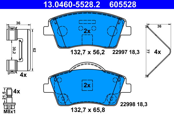 Remblokset ATE 13.0460-5528.2