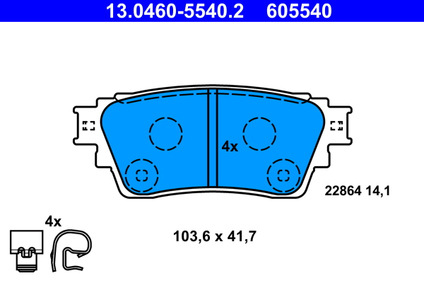 Remblokset ATE 13.0460-5540.2