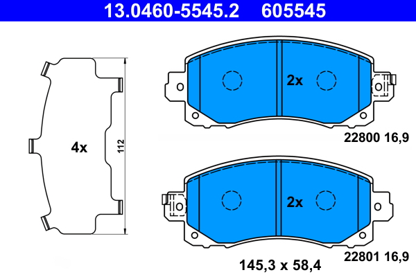 Remblokset ATE 13.0460-5545.2