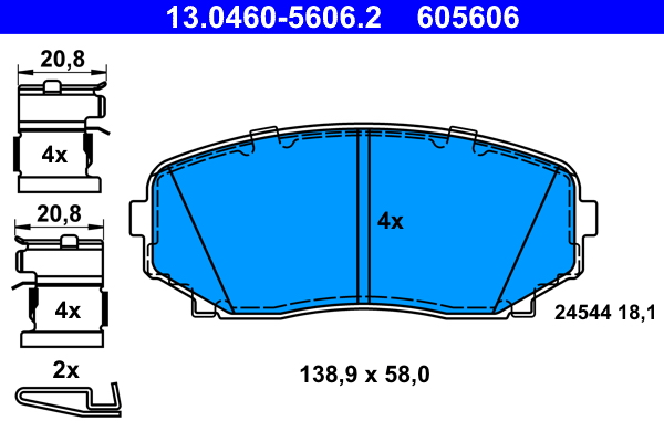 ATE Remblokset 13.0460-5606.2