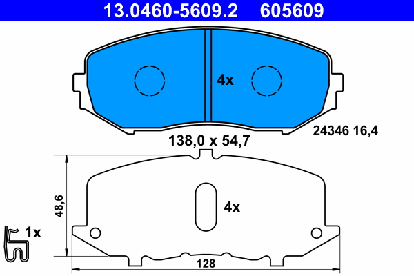 ATE Remblokset 13.0460-5609.2