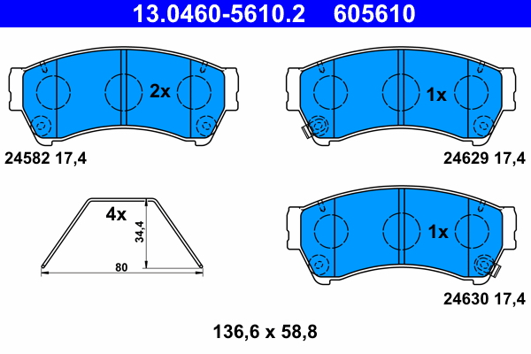 ATE Remblokset 13.0460-5610.2