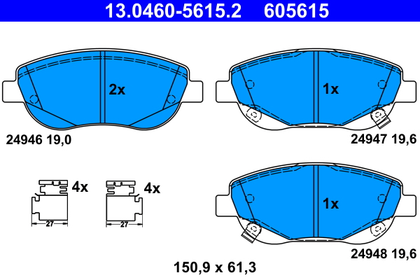 Remblokset ATE 13.0460-5615.2