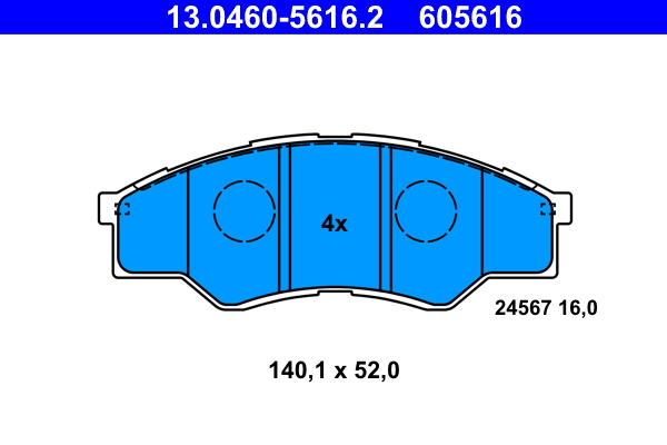 ATE Remblokset 13.0460-5616.2