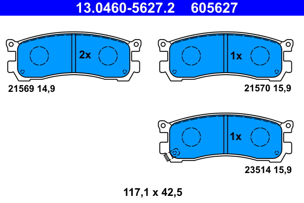 Remblokset ATE 13.0460-5627.2