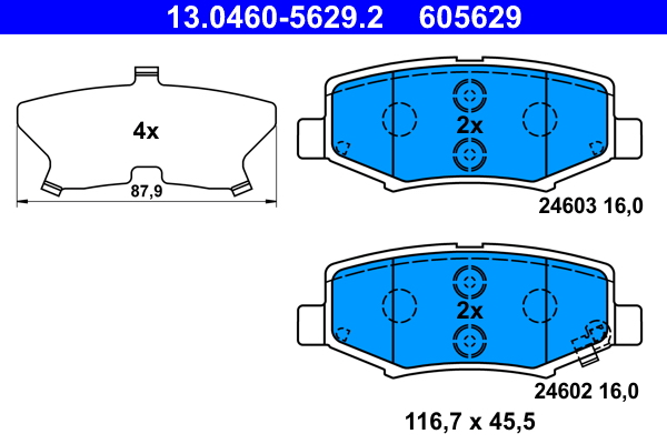 ATE Remblokset 13.0460-5629.2