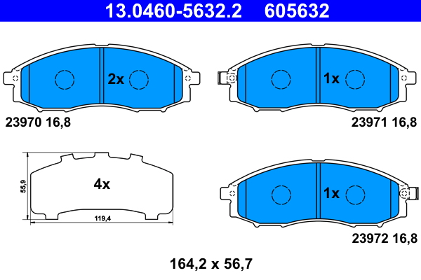 ATE Remblokset 13.0460-5632.2