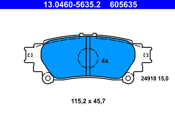 ATE Remblokset 13.0460-5635.2