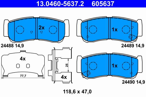 ATE Remblokset 13.0460-5637.2