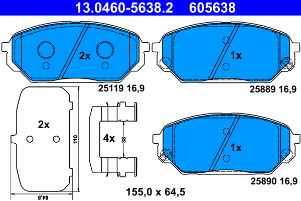 ATE Remblokset 13.0460-5638.2