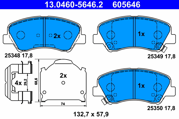 ATE Remblokset 13.0460-5646.2