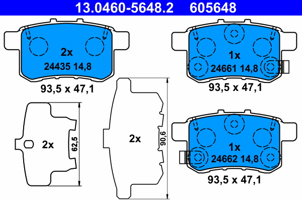 ATE Remblokset 13.0460-5648.2