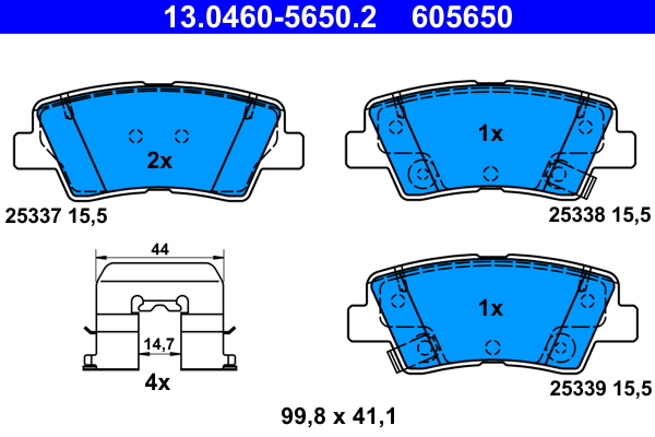 ATE Remblokset 13.0460-5650.2