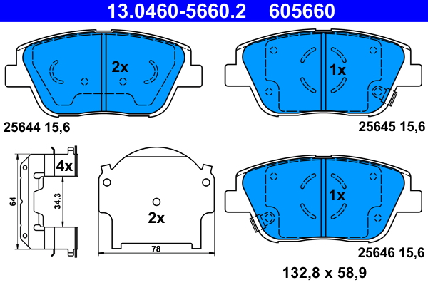 ATE Remblokset 13.0460-5660.2