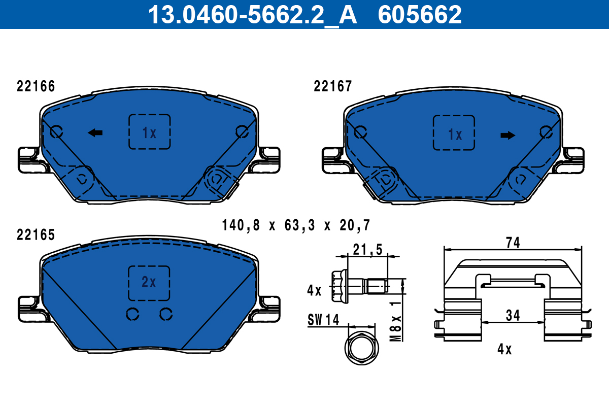 Remblokset ATE 13.0460-5662.2