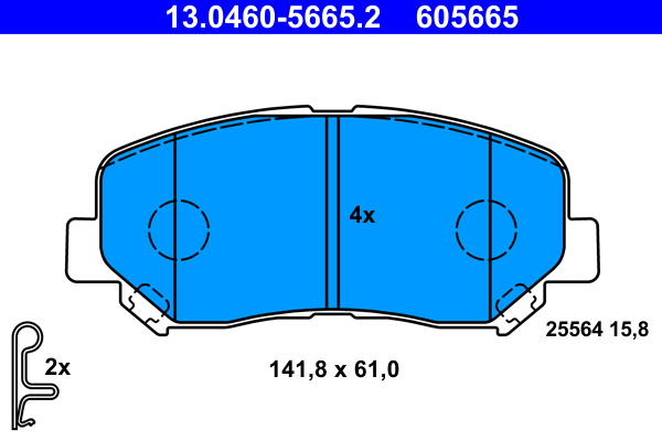 ATE Remblokset 13.0460-5665.2