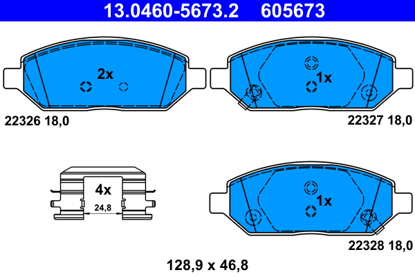 ATE Remblokset 13.0460-5673.2