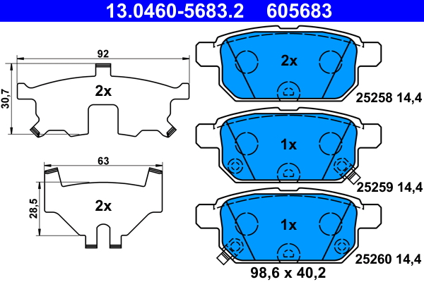 ATE Remblokset 13.0460-5683.2