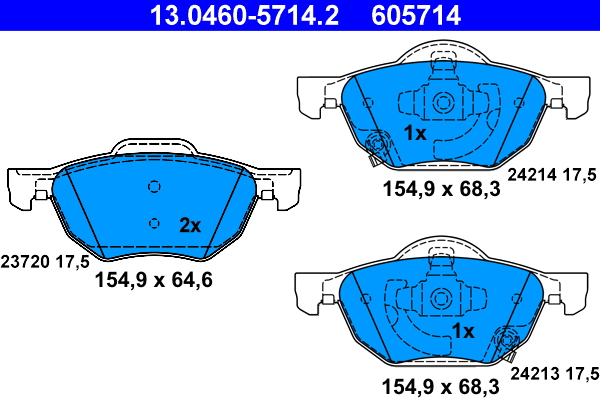 ATE Remblokset 13.0460-5714.2