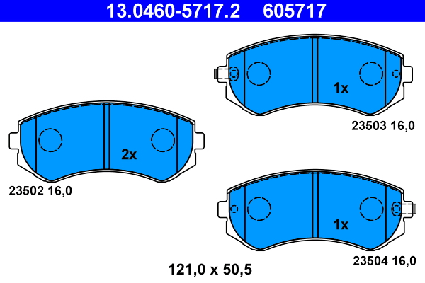 ATE Remblokset 13.0460-5717.2