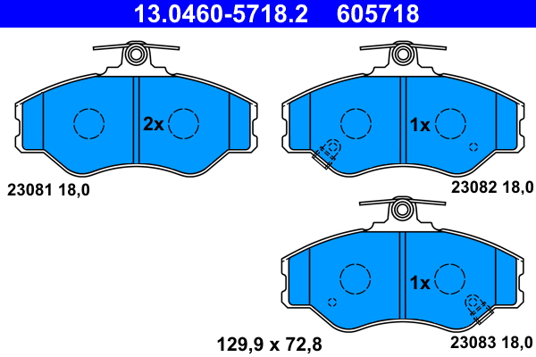 ATE Remblokset 13.0460-5718.2