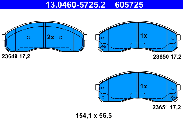 ATE Remblokset 13.0460-5725.2