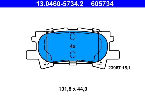 Remblokset ATE 13.0460-5734.2