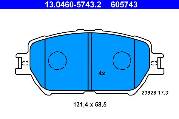 ATE Remblokset 13.0460-5743.2