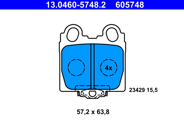 Remblokset ATE 13.0460-5748.2