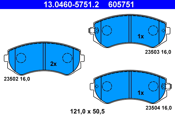 ATE Remblokset 13.0460-5751.2